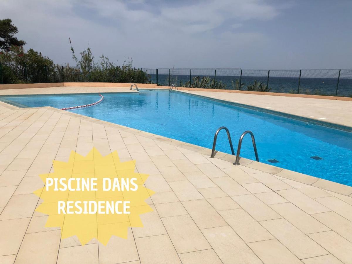 Studio Bord De Mer - Plage - Piscine - Wifi Santa-Lucia-di-Moriani Esterno foto